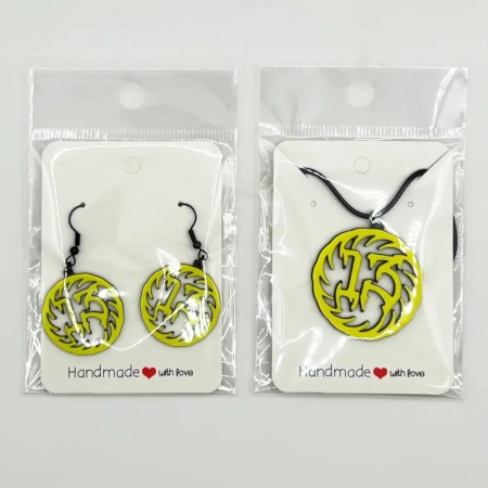 13 Earrings and Necklace, 13 Sign Earrings and Necklace