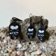 African Mask Necklace and Earrings, African Mask Earrings and Necklace