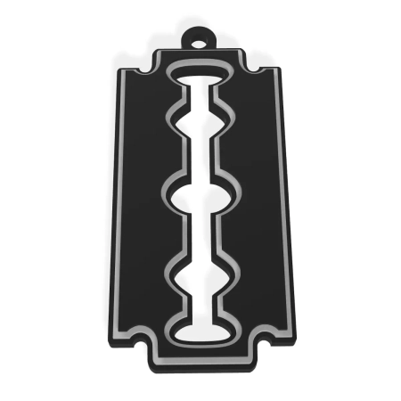 Black Blade 3D .obj .stl Files for Necklace - Earrings - Keychain 3D Print Works