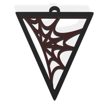 Halloween spider 3D .obj .stl Files for Necklace - Earrings - Keychain 3D Print Works