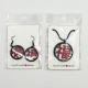 Happiness Good Luck Earrings and Necklace, Traditional Chinese Symbol Earrings and Necklace