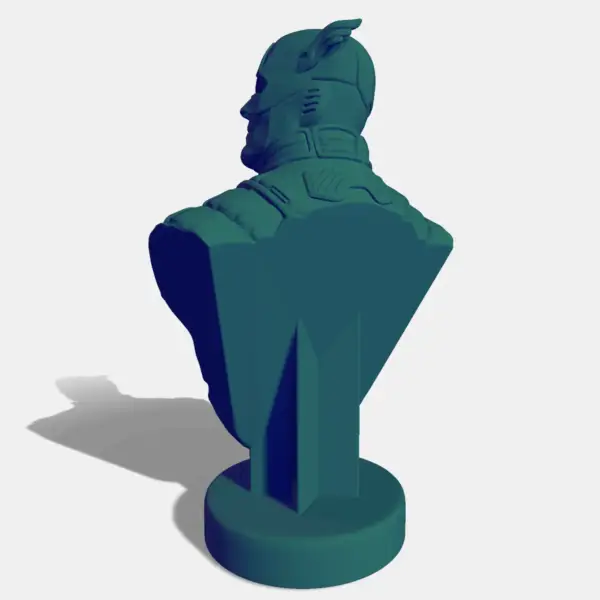 Captain America Bust 3D STL File - Image 2