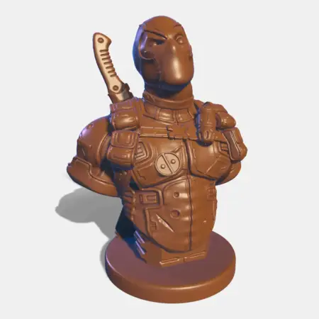 Deadpool Bust 3D STL File