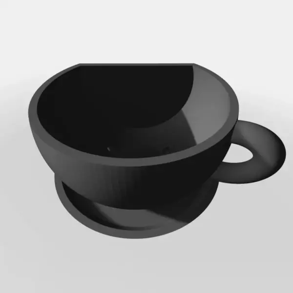 Tea Time Flower Pot 3D STL File - Image 2