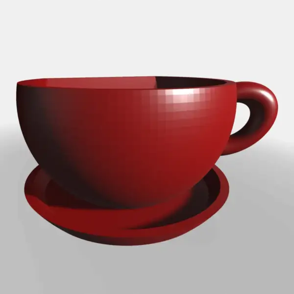 Tea Time Flower Pot 3D STL File