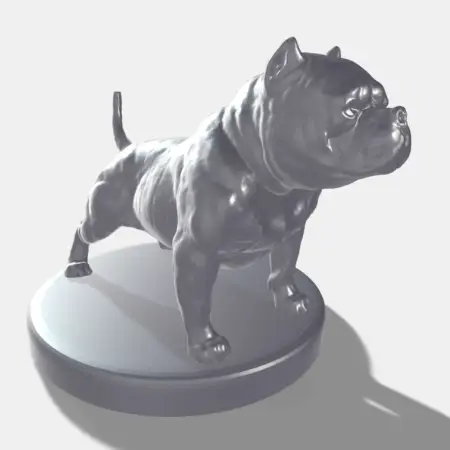 American Bully Dog 3D STL File