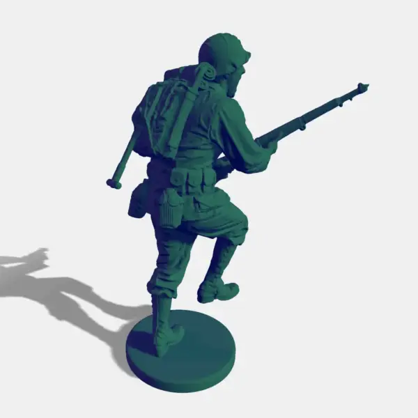 US Army Soldier Charging 3D STL File - Image 2