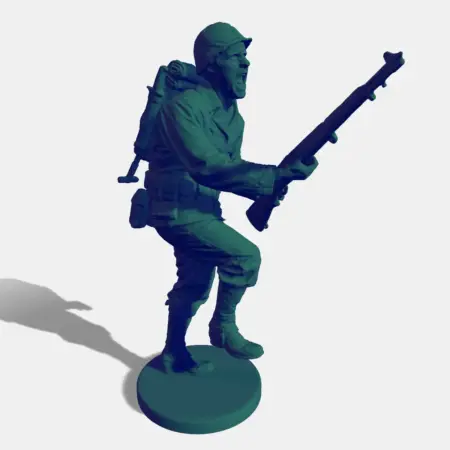 US Army Soldier Charging 3D STL File