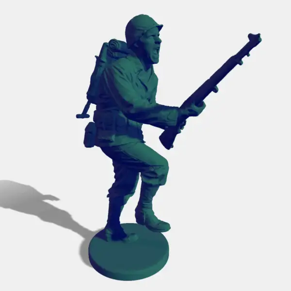 US Army Soldier Charging 3D STL File