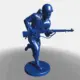 US Army Soldier Running 3D STL File