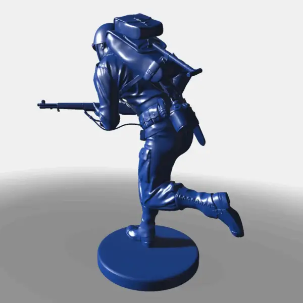 US Army Soldier Running 3D STL File - Image 2