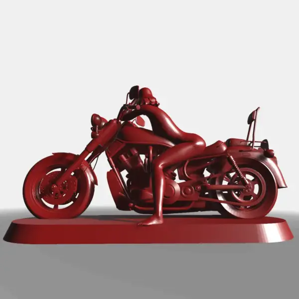 Vintage Yamaha Motorbike 3D STL File - Image 2