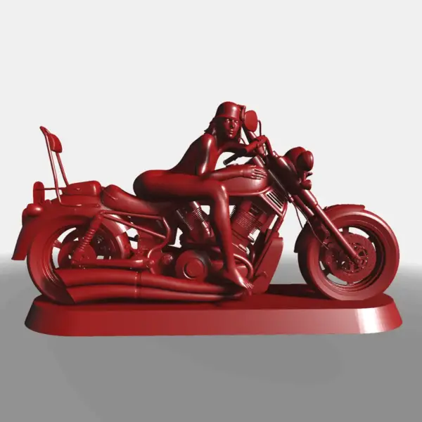 Vintage Yamaha Motorbike 3D STL File