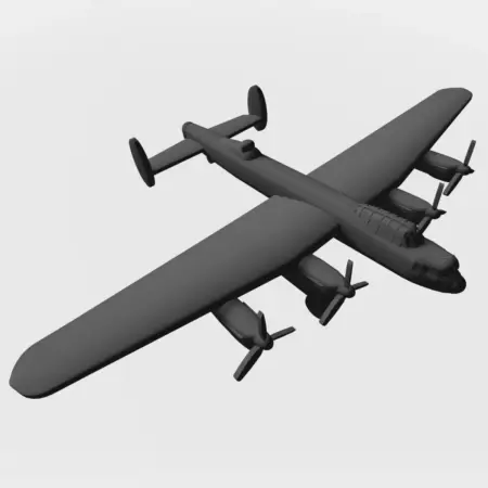 Avro Lancaster STL File, Lancaster Bomber 3D STL File