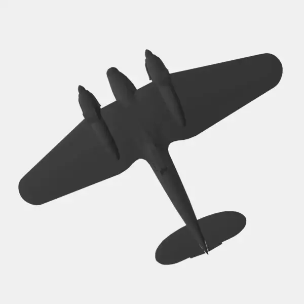 Heinkel He 111 STL File, German Medium Bomber Aircraft 3D STL File - Image 2
