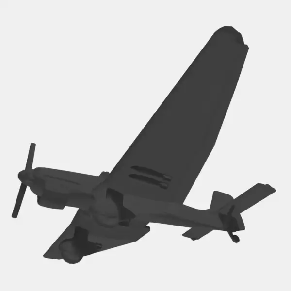 Junkers Ju 87 STL File, German Dive Bomber Stuka 3D STL File - Image 2