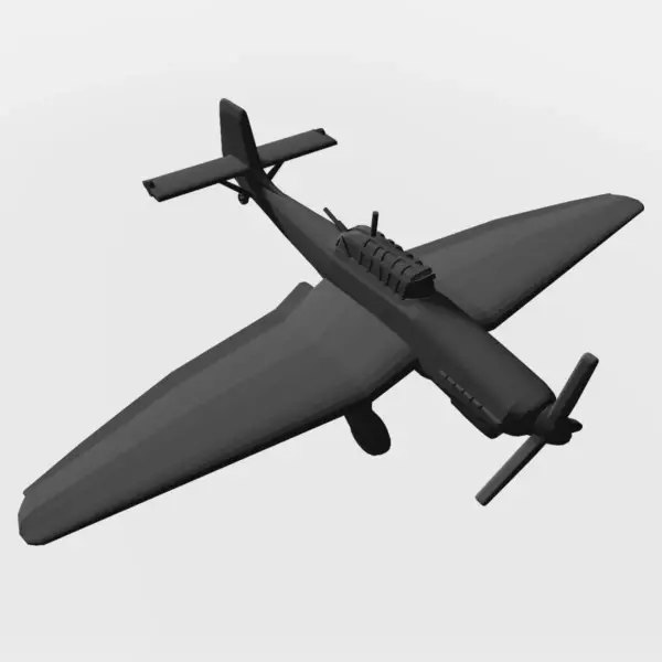 Junkers Ju 87 STL File, German Dive Bomber Stuka 3D STL File