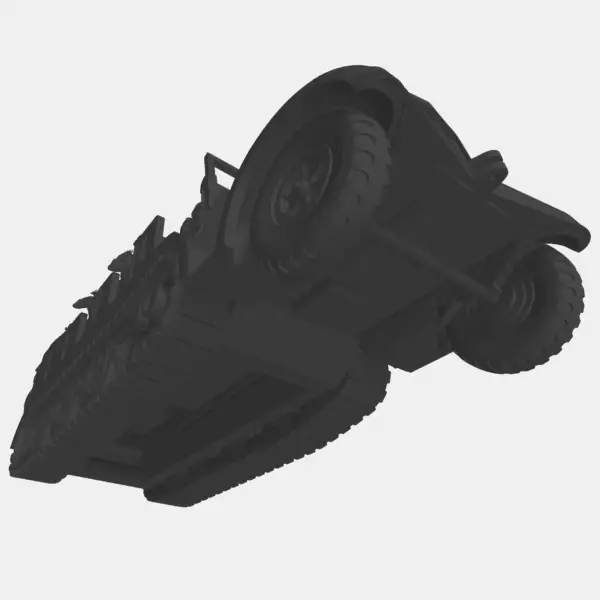 Kettenkrad Truck STL File, German Kettenkraftrad 3D STL File - Image 3