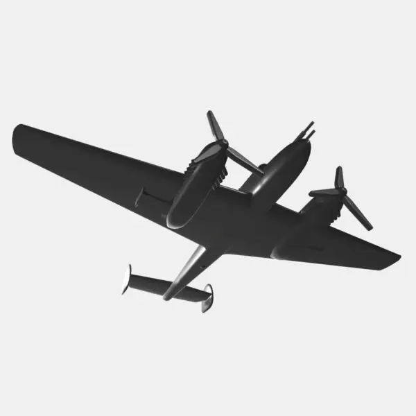 Messerschmitt BF-110 STL File, German Night Fighter Bomber Me 110 3D STL File - Image 2
