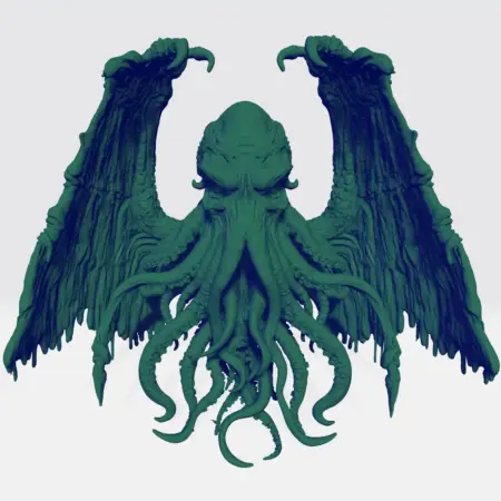Brutal Cosmic Monster, Cthulhu Octopus Monster, Mythos Creature 3D STL File