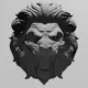 Creepy Lion Head Ornament STL 3D Print File