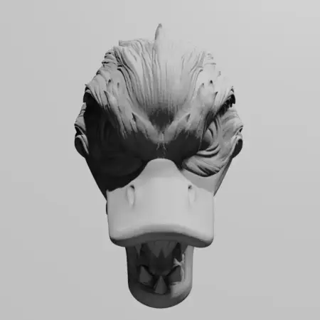 Scary Duck Head Ornament STL 3D Print File