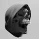 Scary Reaper Skull Ornament STL 3D Print File