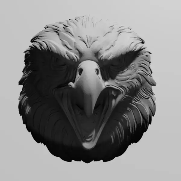 Bald Eagle Head STL Download, Aquilinae STL 3D Print File