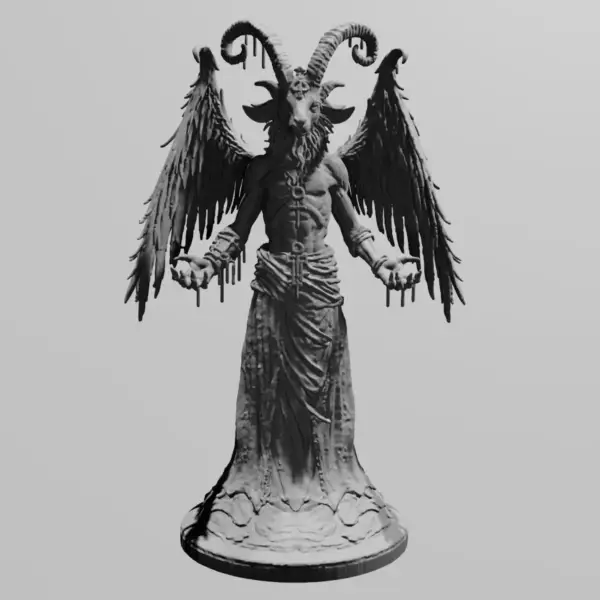 Baphomet STL 3D Print File, Satan STL Download
