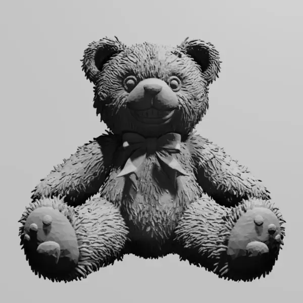 Bear Doll STL 3D Print File, Creepy Toy STL Download