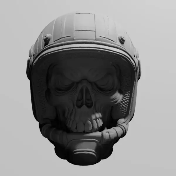 Biker Skull STL Download, Motor Head STL 3D Print File