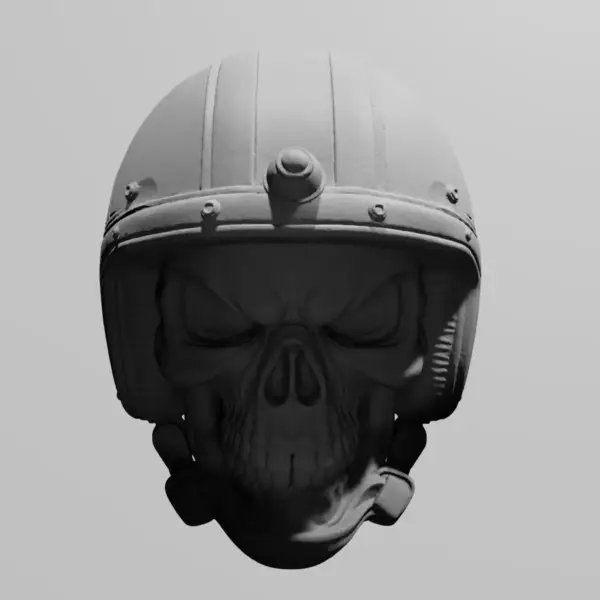 Biker Skull STL Download, Motor Head STL 3D Print File