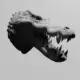 Crocodile Head STL 3D Print File, Creepy Alligator STL Download