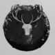 Deer Plate STL 3D Print File, Decorative Deer Plate STL Download