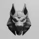 Jackal Anubis Head STL Download, Egyptian God Anpu STL 3D Print File