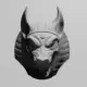 Jackal Anubis Head STL Download, Egyptian God Anpu STL 3D Print File