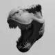 Tyrannosaurus Dinosaur STL Download, Tyrannosaurid T-Rex Head STL 3D Print File