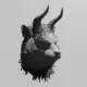 Demon Cat STL Download, Horned Devil STL 3D Print File